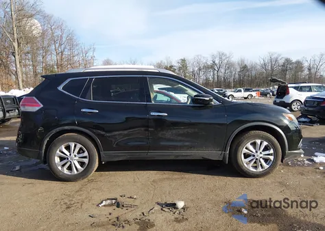 2015 Nissan Rogue Sv z USA, uszkodzony, nr VIN KNMAT2MT7FP582805